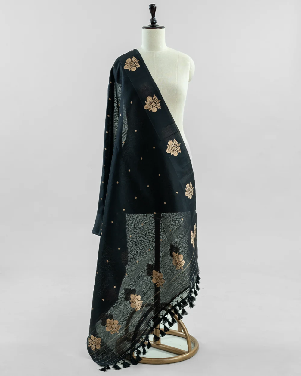 Black Organza Dupatta