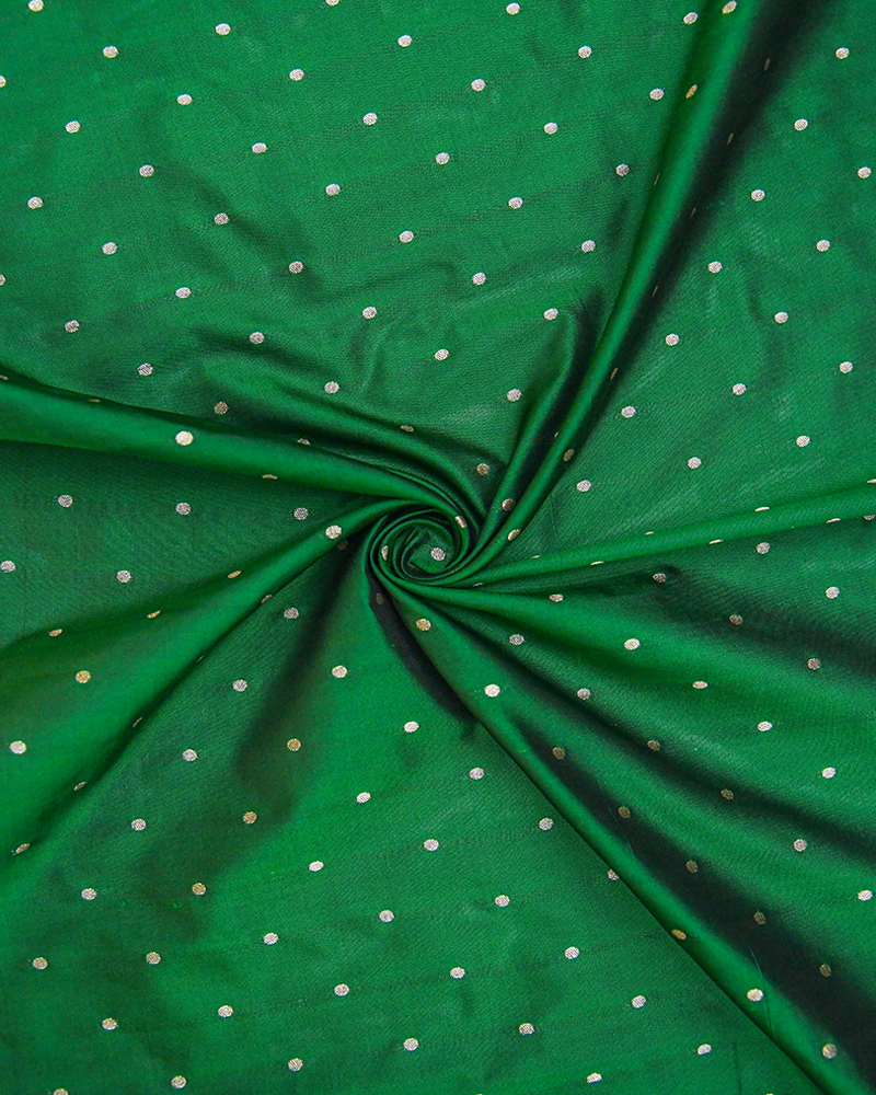 Forest Green Silk Fabric