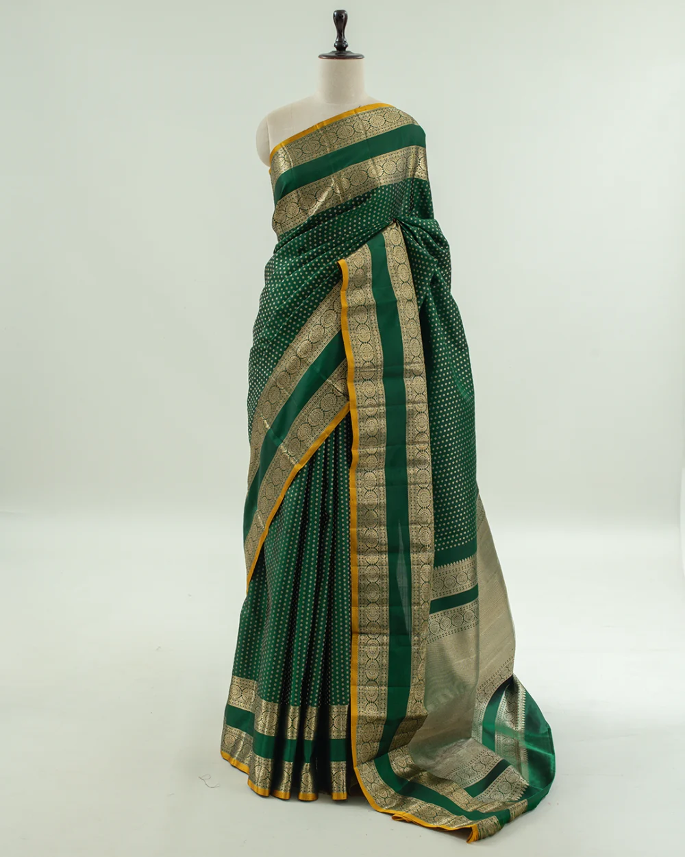 Green Kanjivaram Handloom Silk Saree