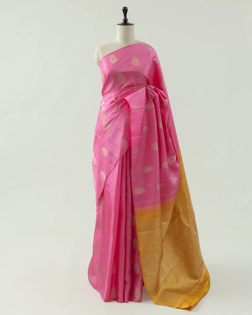 Pink Kanjivaram Handloom Silk Saree