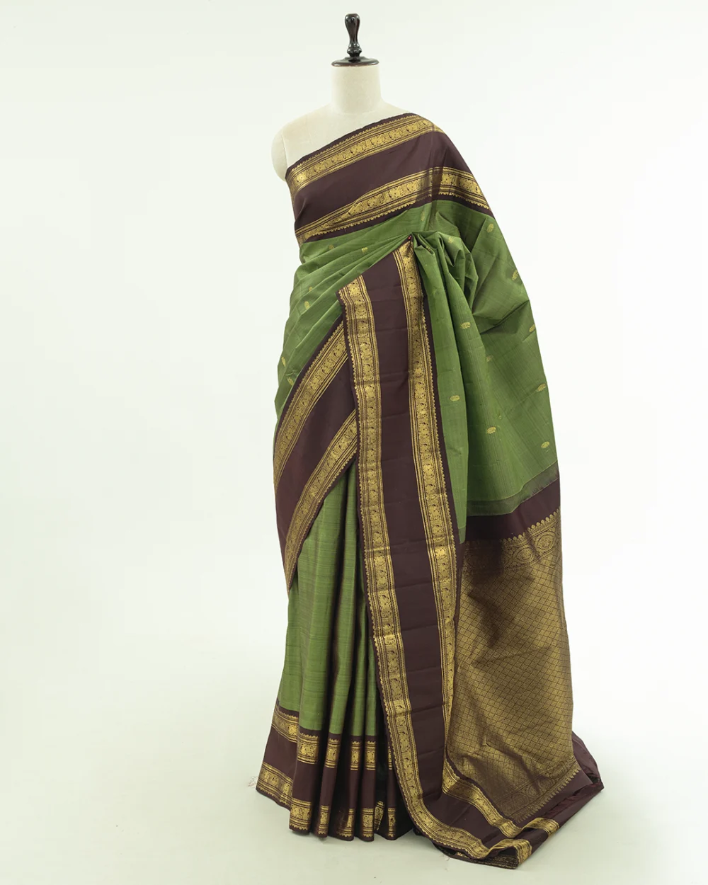 Green Kanjivaram Handloom Silk Saree