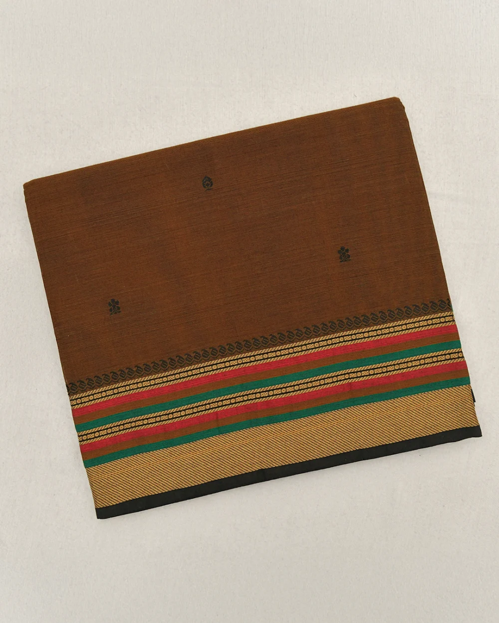 Brown Kanchi Cotton Saree