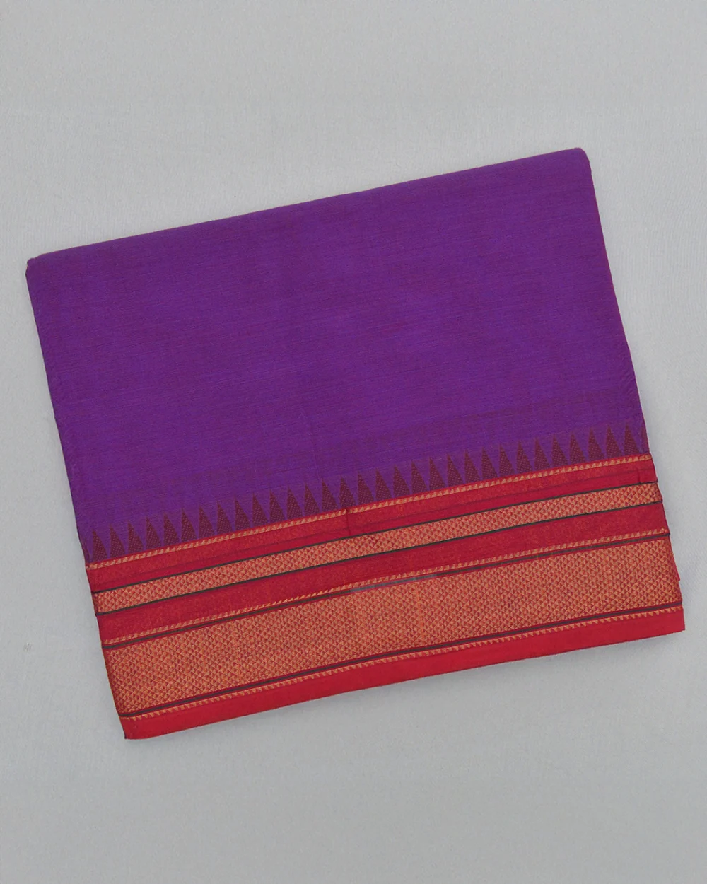 Purple Kanchi Cotton Saree