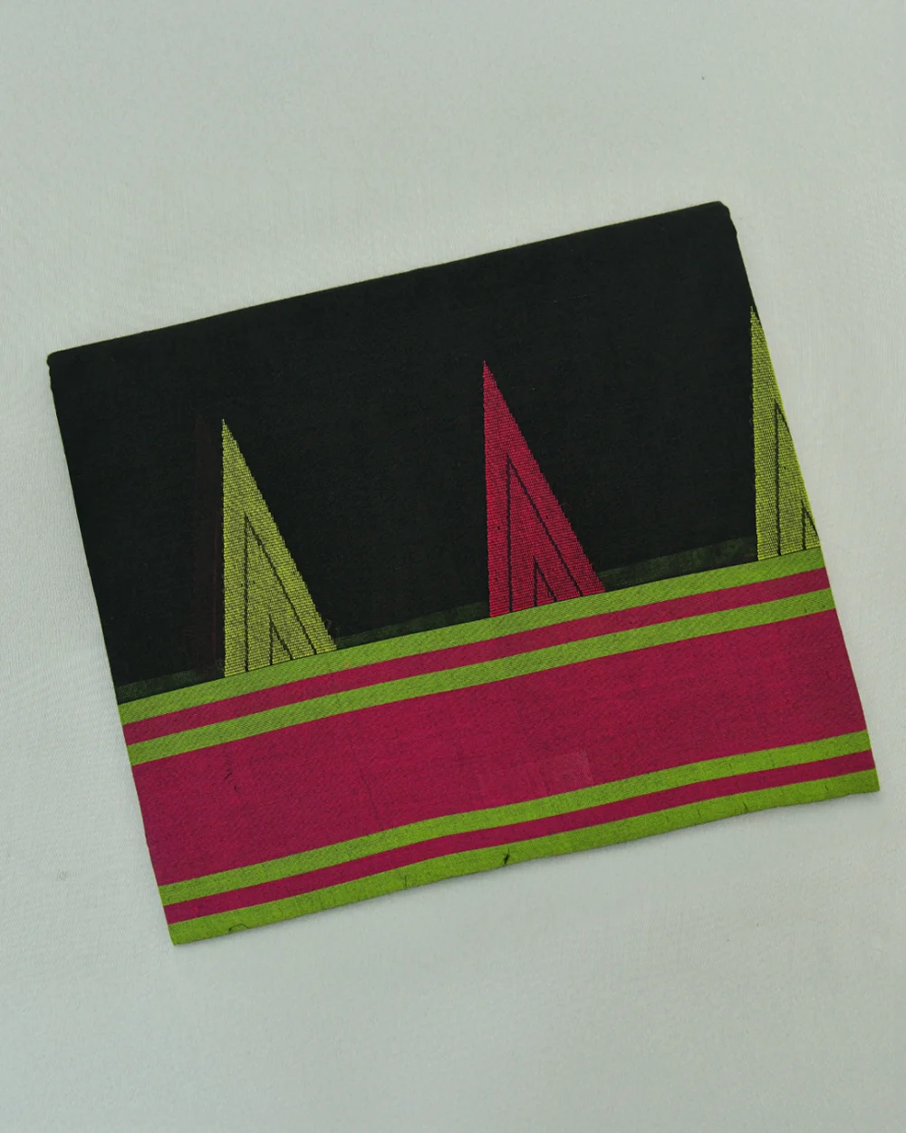 Black Kanchi Cotton Saree