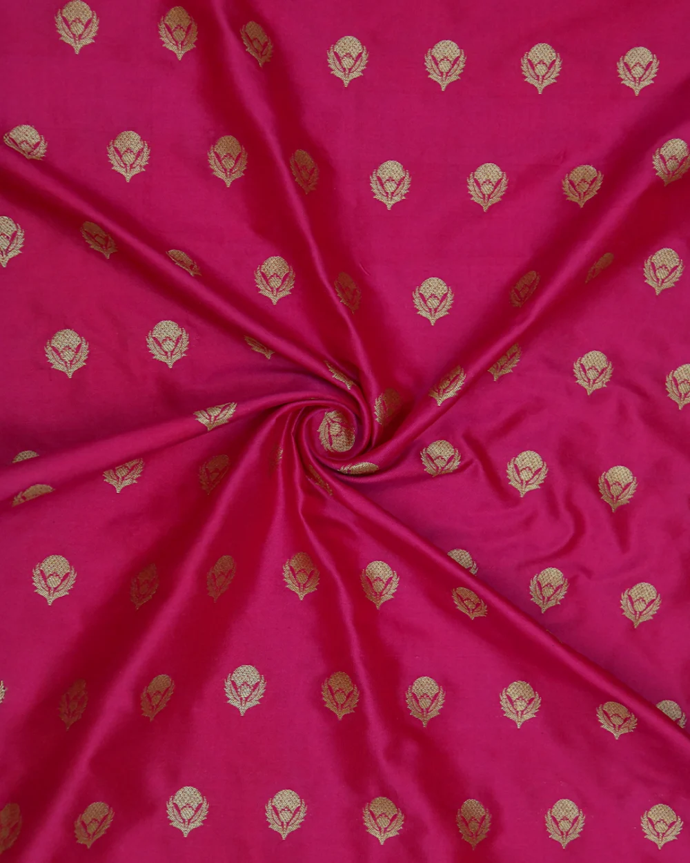 Pink Zari Butta Silk Fabrics