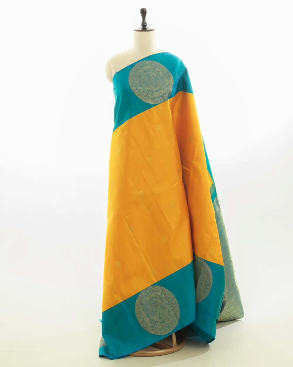 Yellow Kanjivaram Silk Saree