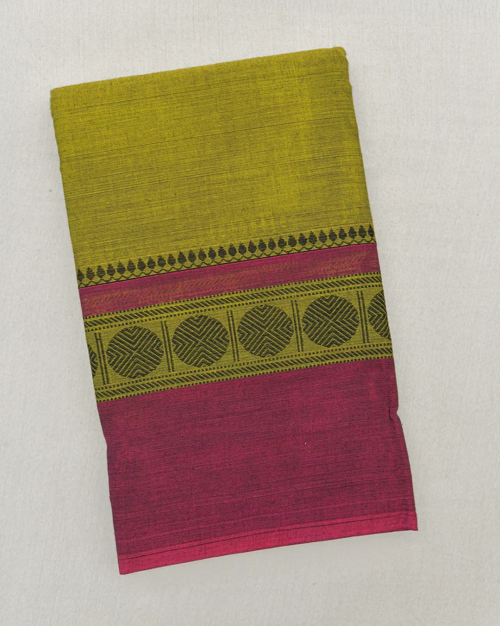 Mehendi Green Kanchi Cotton Saree