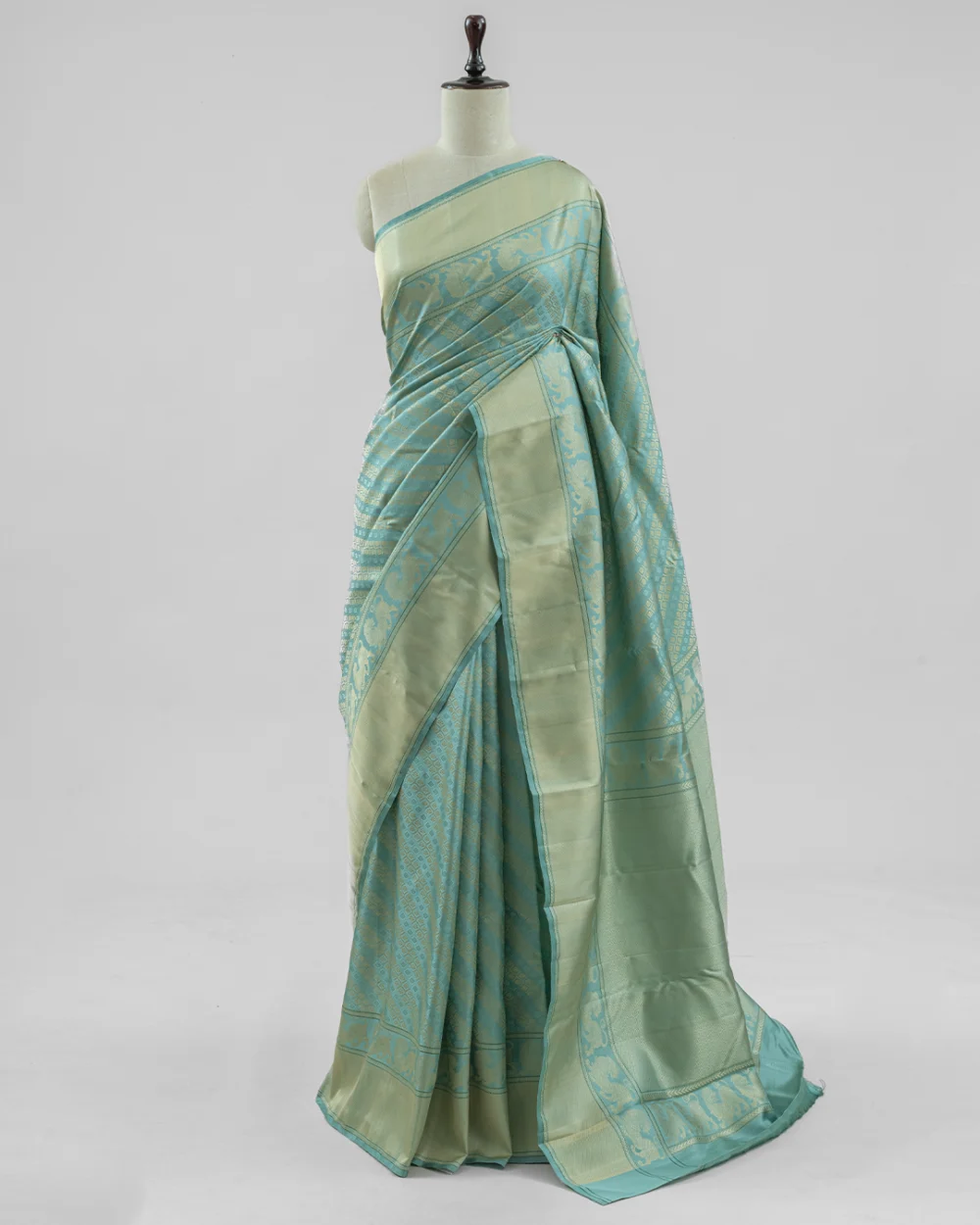 Blue Kanjivaram Handloom Silk Saree