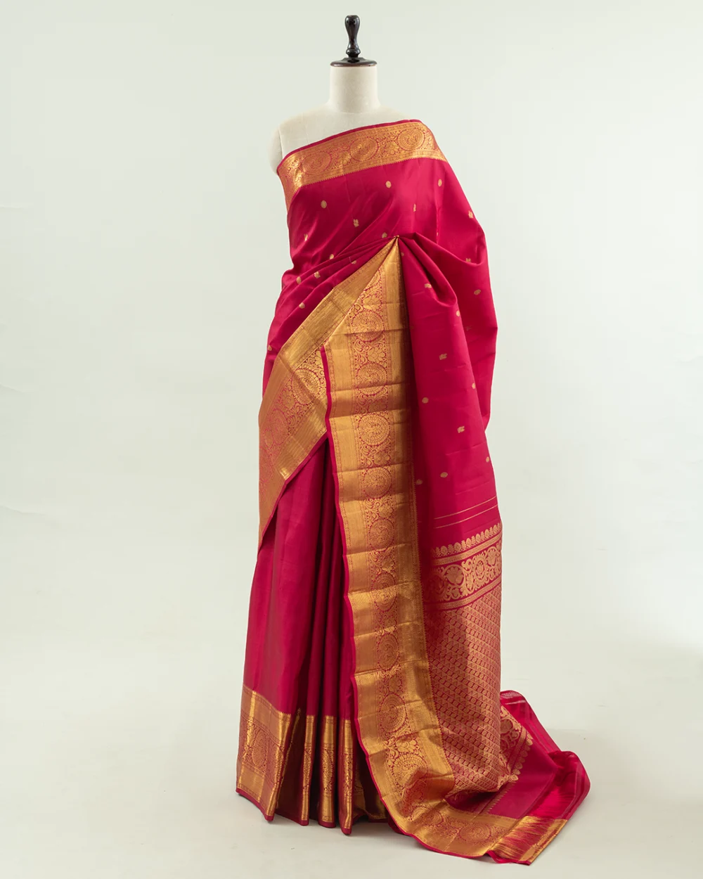 Pink Kanjivaram Handloom Silk Saree