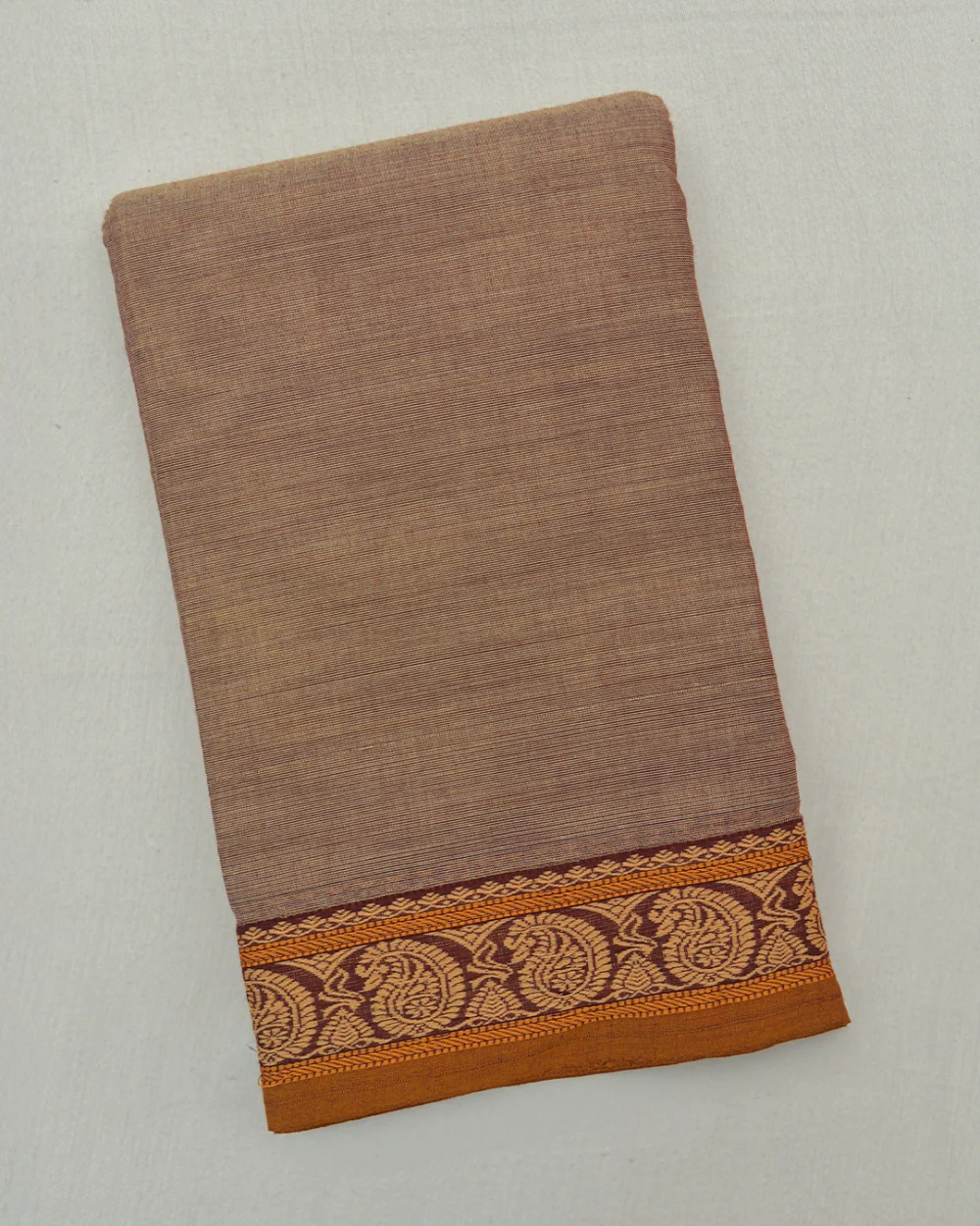 Brown Kanchi Cotton Saree