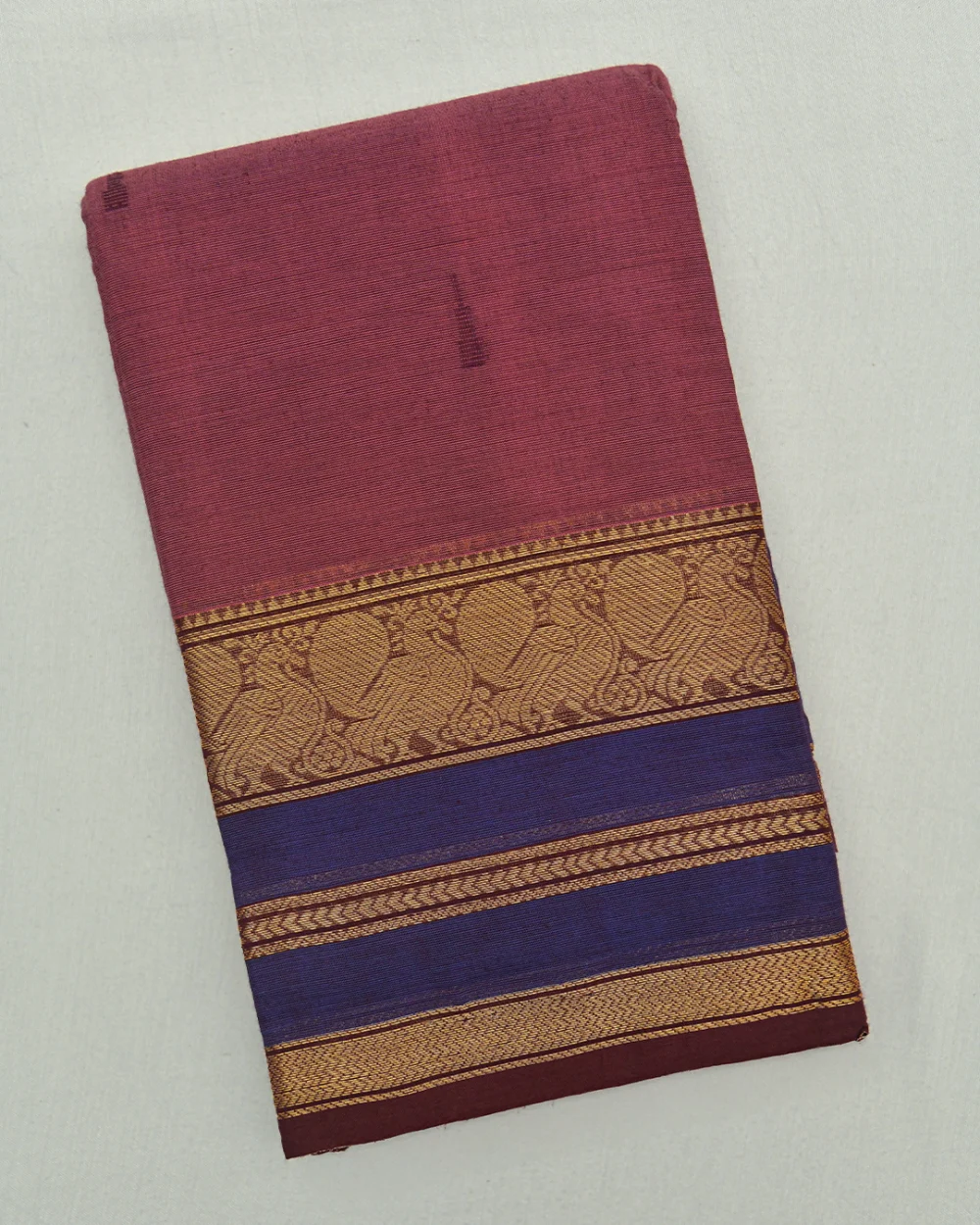 Onion Pink Kanchi Cotton Saree