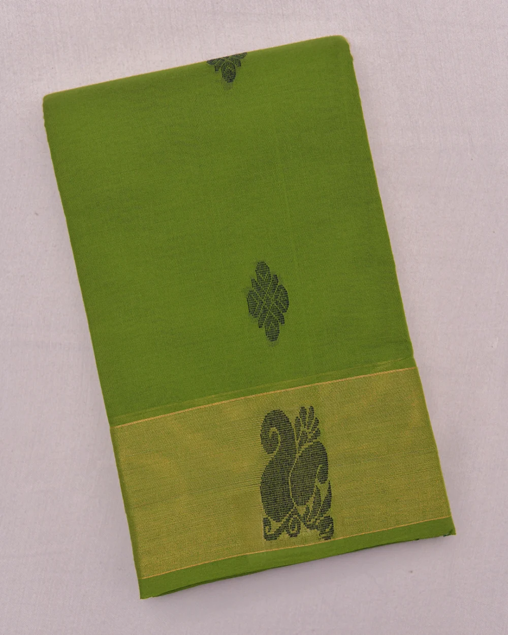Forest Green Kanchi Cotton