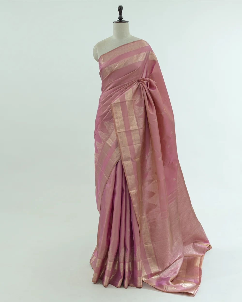 Power Pink Kanjivaram Handloom Silk Saree