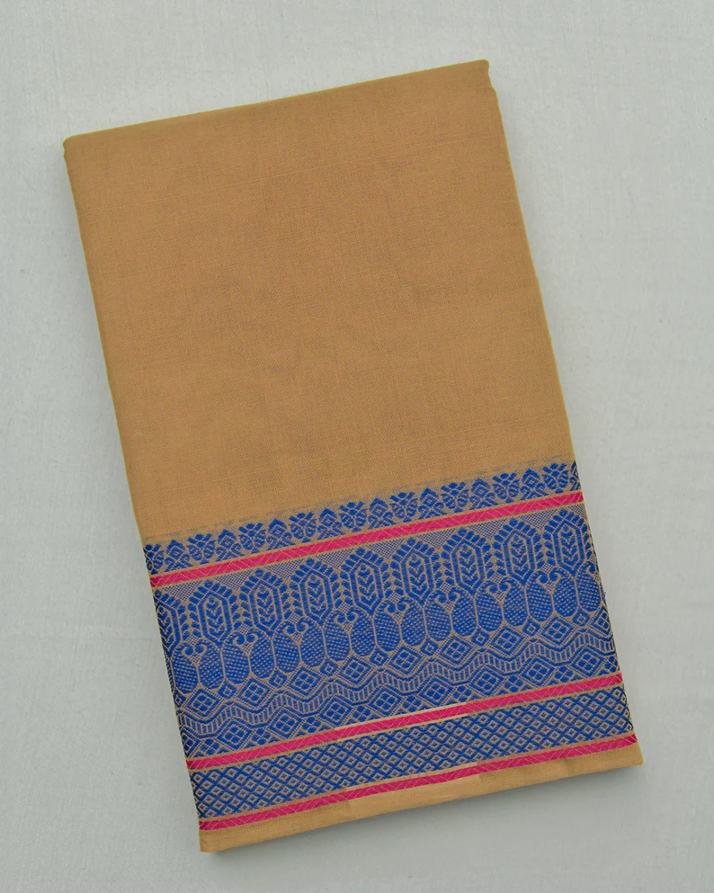 Camel Kanchi Cotton Saree