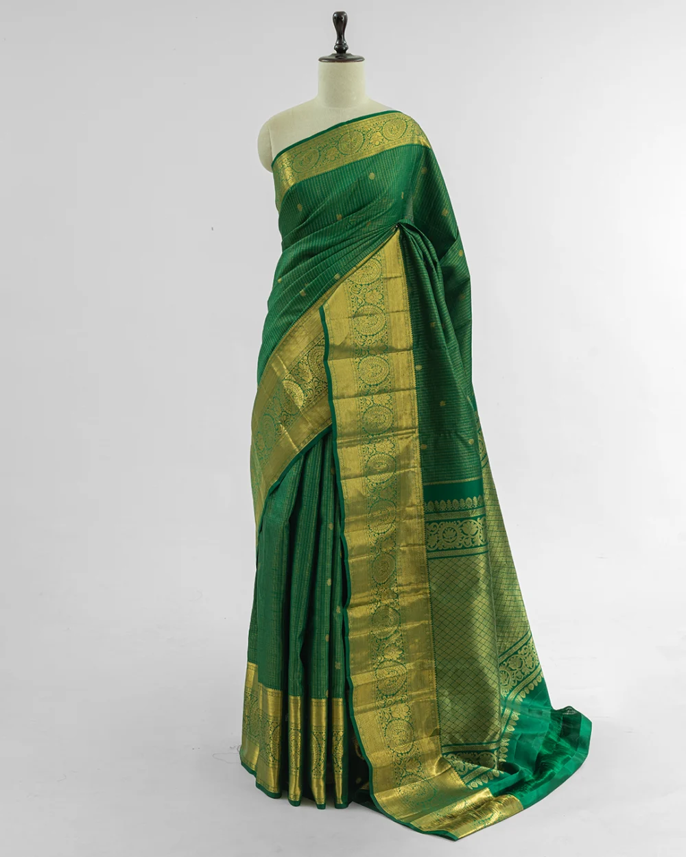 Green Kanjivaram Handloom Silk Saree