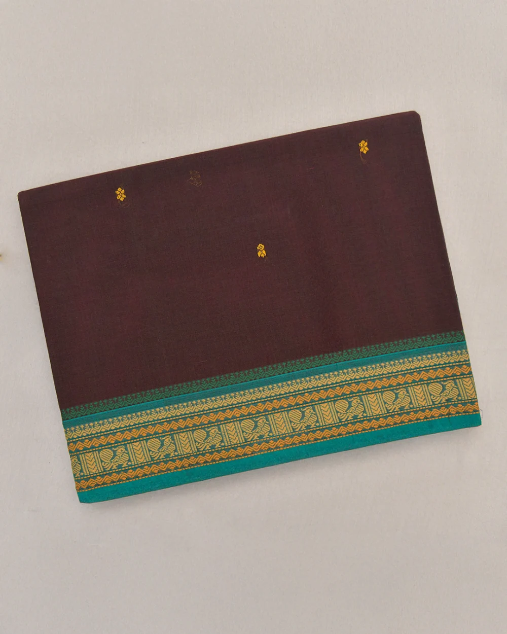 Hickory Brown Kanchi Cotton Saree
