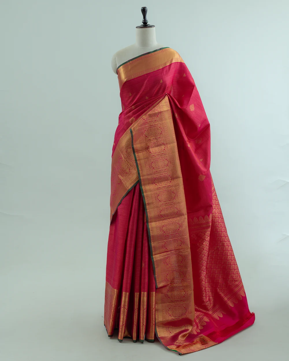 Pink Kanjivaram Handloom Silk Saree