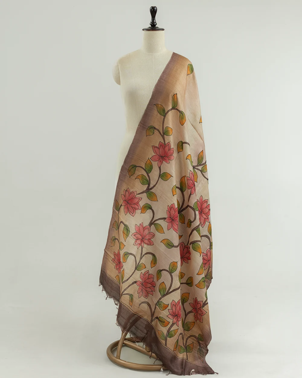 Tussar Kalamkari Dupatta
