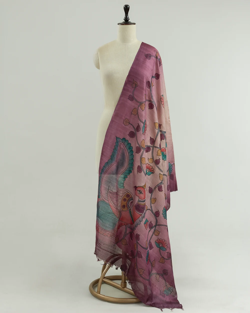 Tussar Kalamkari Dupatta