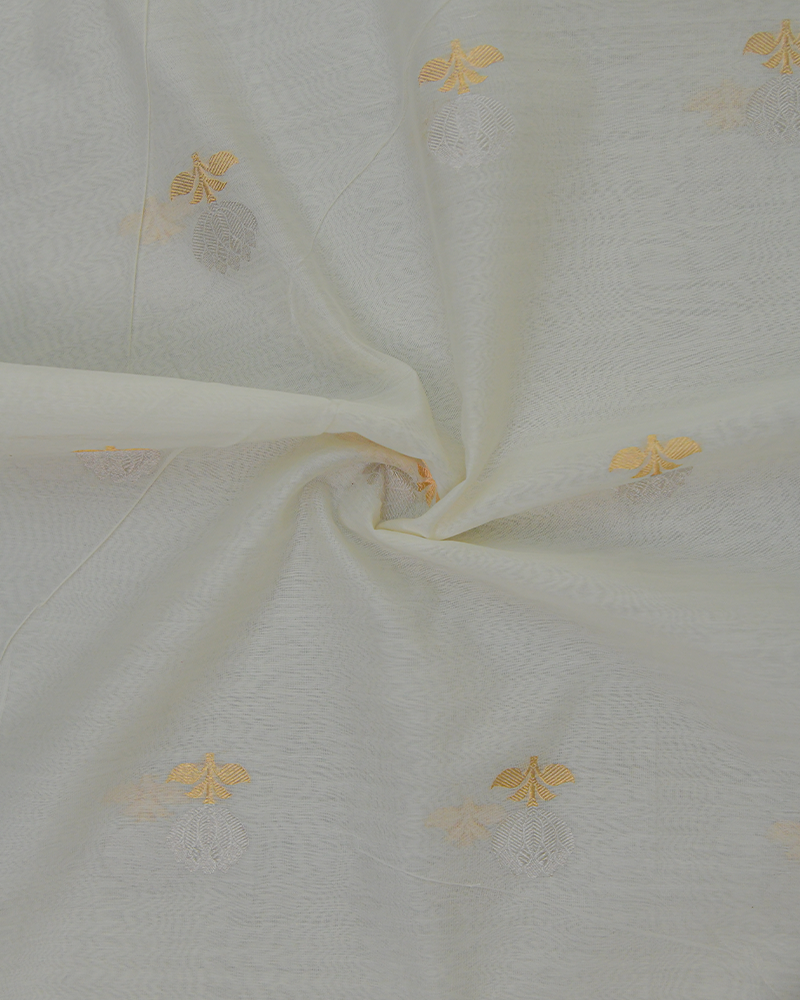 White Chanderi Fabric