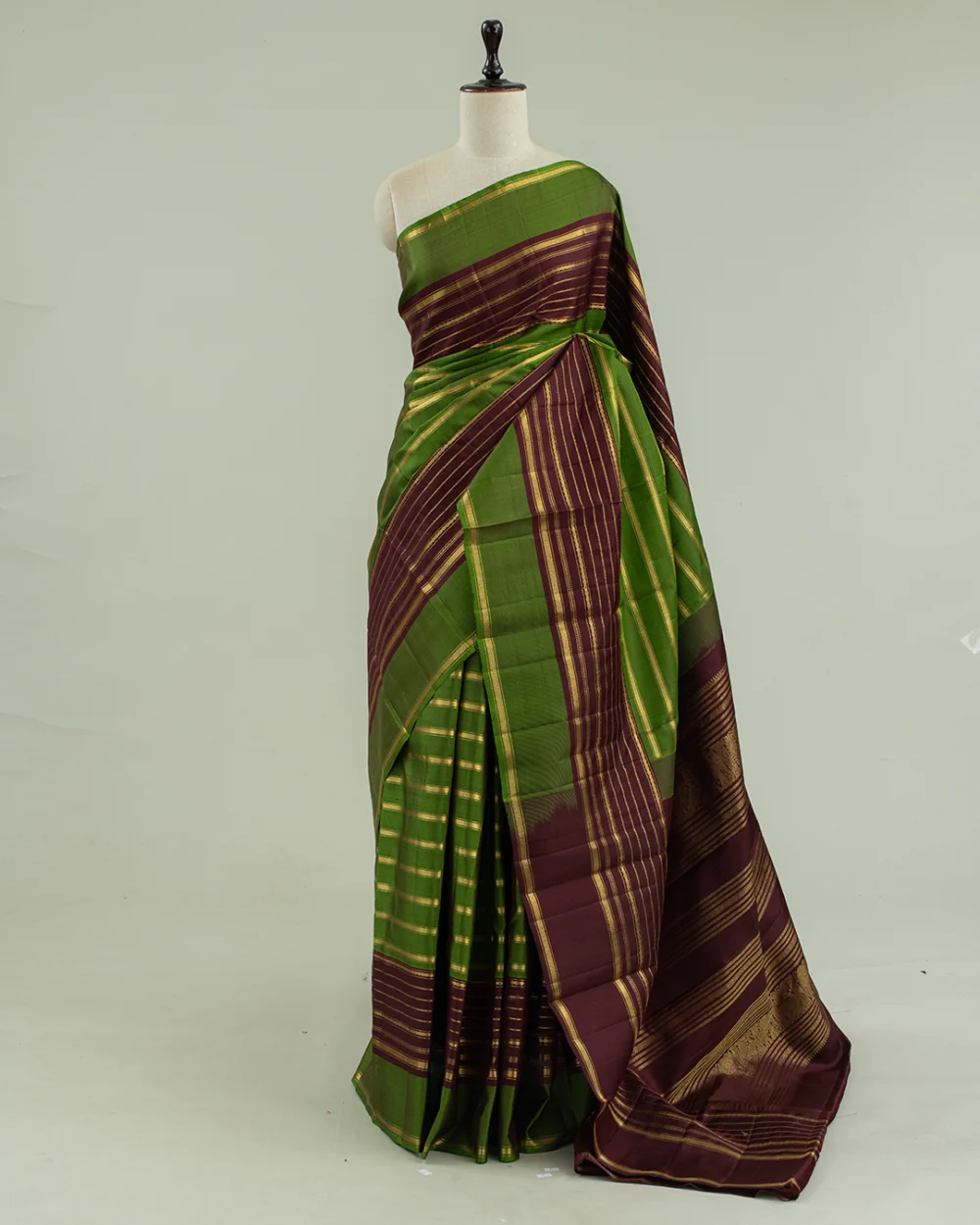 Green Kanjivaram Handloom Silk Saree