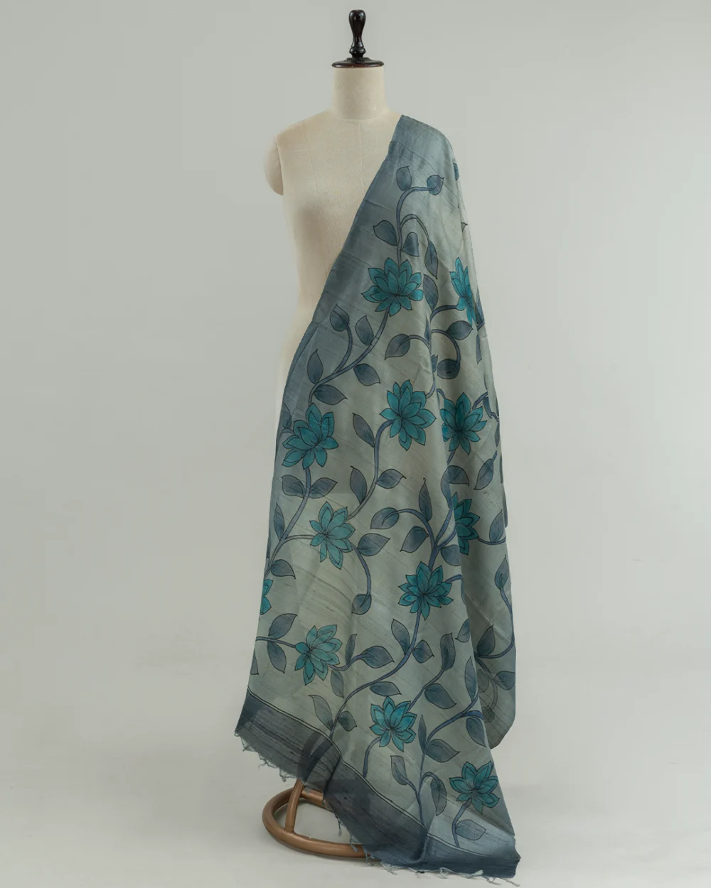 Tussar Kalamkari Dupatta